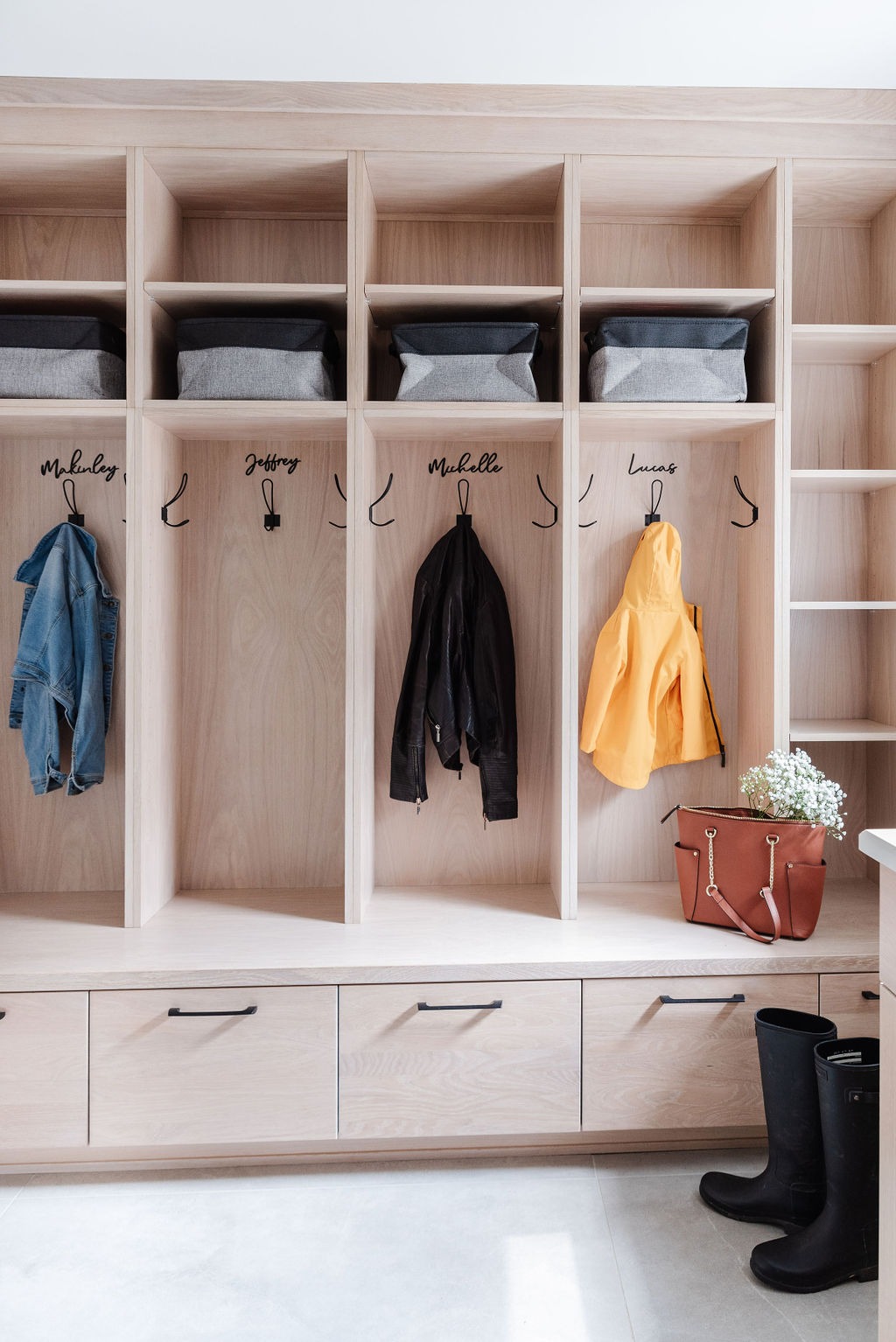 White Oak Mudroom