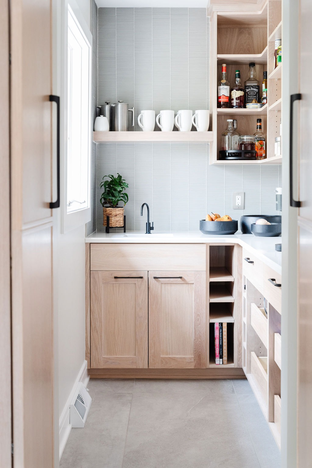 Grey Hidden Pantry