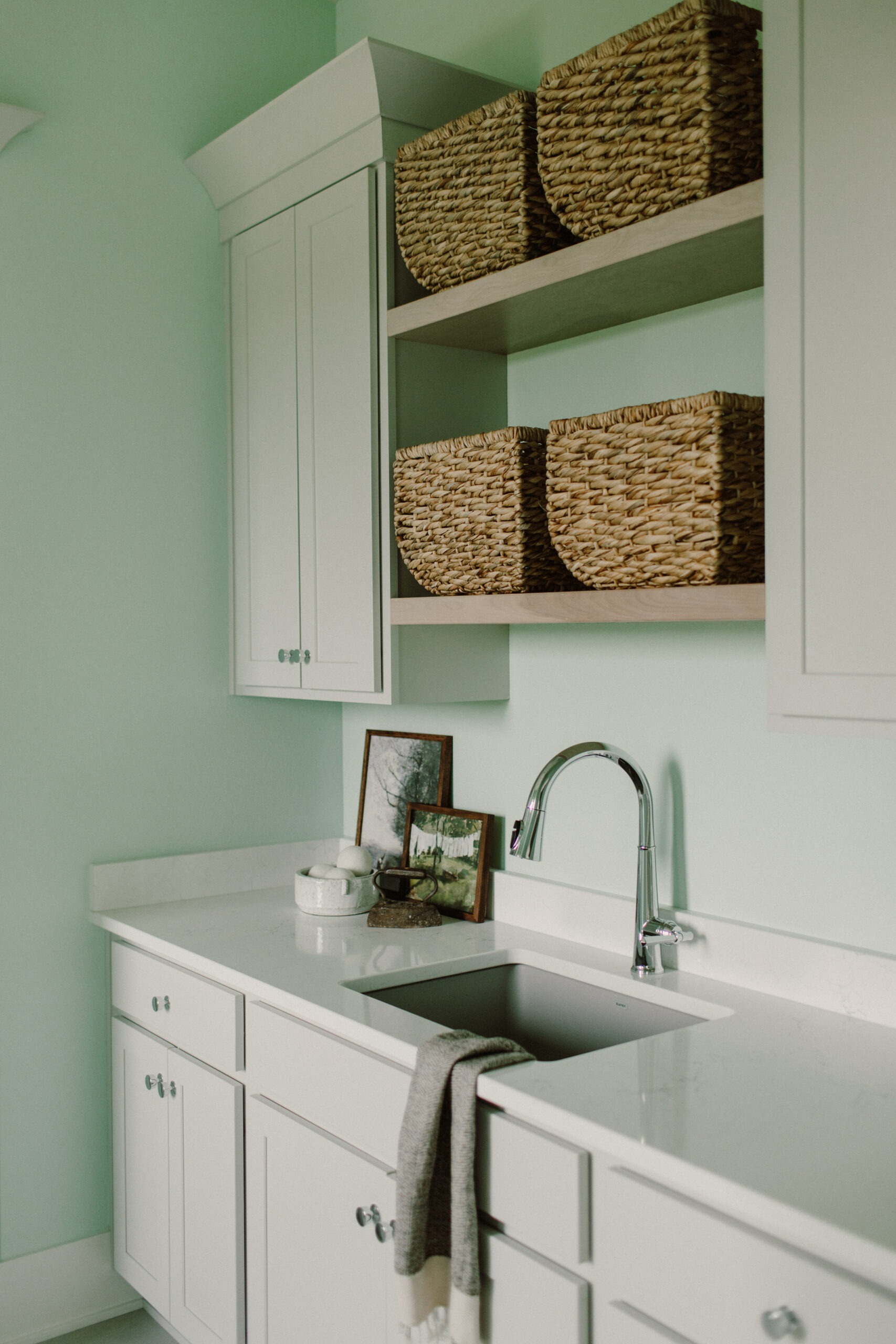 Mint Laundry Room