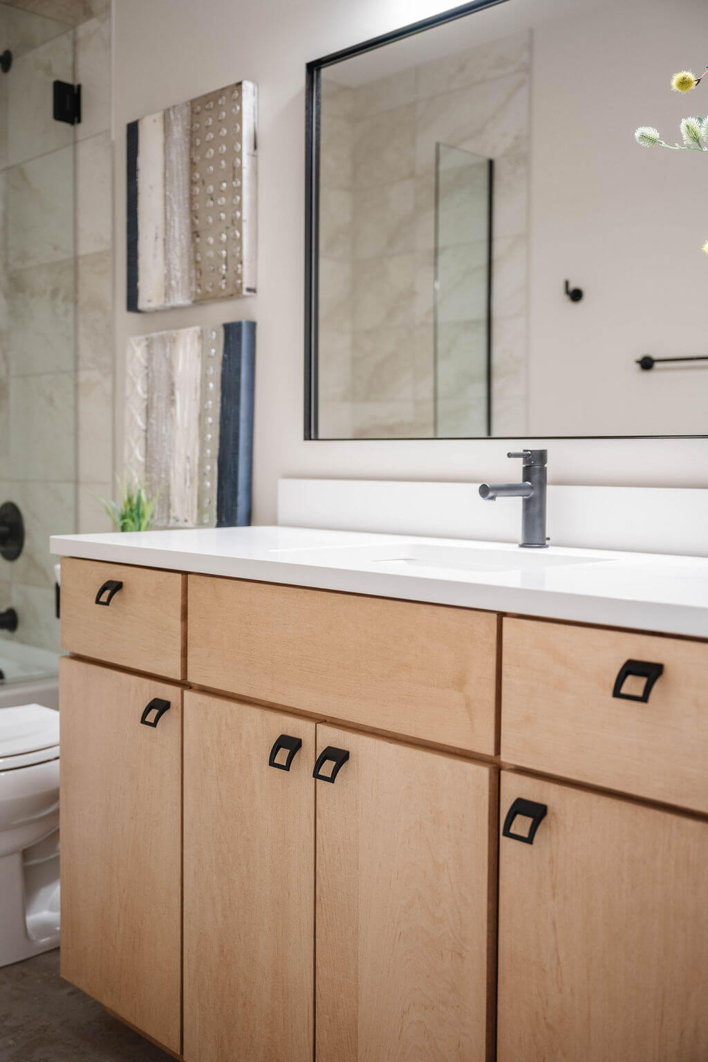 Classy Basement Bath