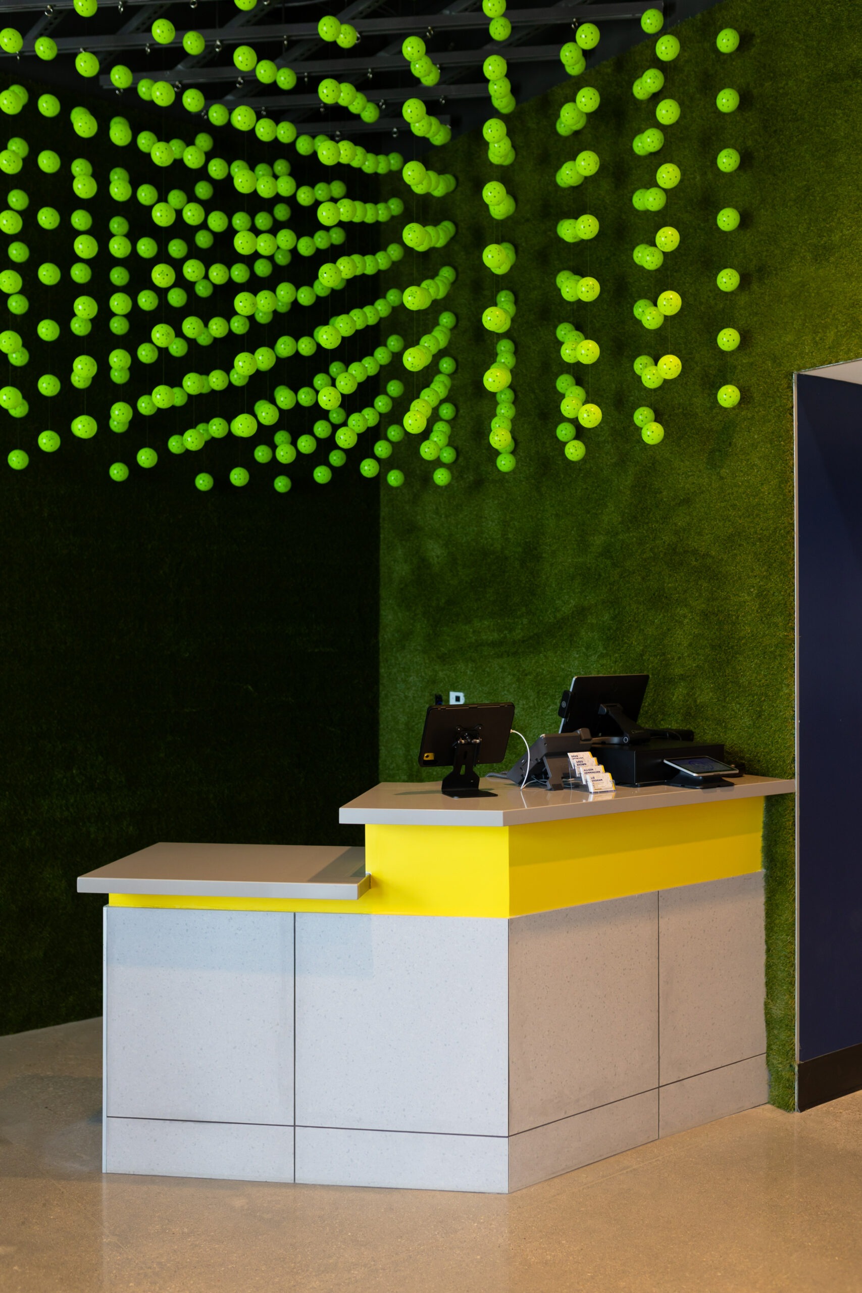 Reception Desk and Pro Shop