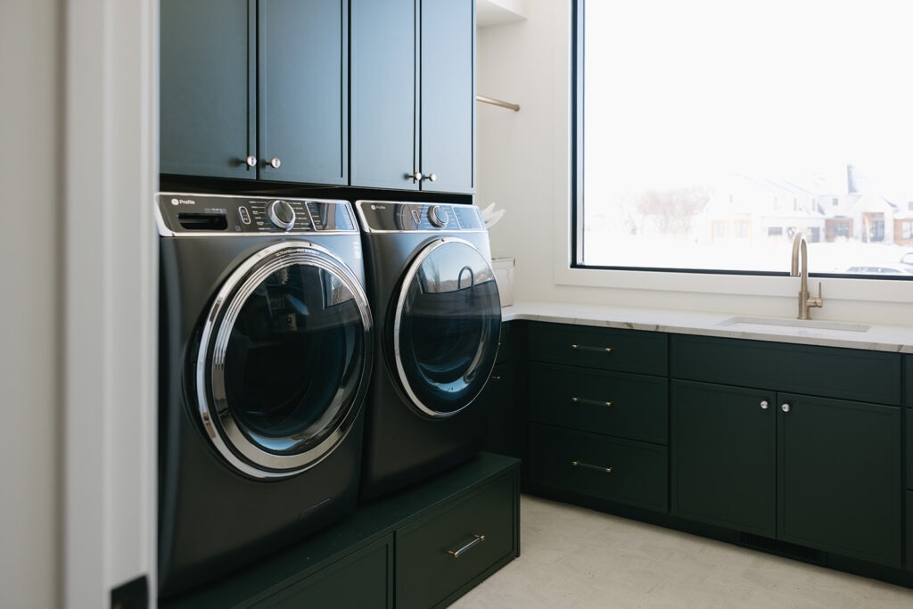 Bottle Green Laundry Room