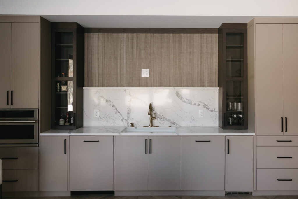 Contemporary Basement Bar
