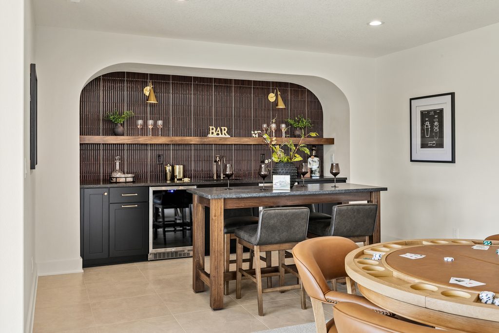 Bold Basement Bar